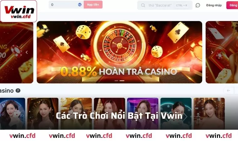 Giới Thiệu VWIN: Trải Nghiệm Sân Chơi Cá Cược Tuyệt Vời 2 Các trò chơi nổi bật mà giới thiệu VWIN đưa tới người chơi