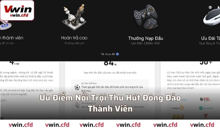Thể Thao VWIN 2025 - Chơi Game Hay Thưởng Quà Liền Tay 1 Ưu Điểm Nổi Trội Giúp Thu Hút Đông Đảo Thành Viên Của Hệ Thống